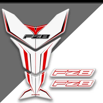 Yamaha FZ8 FZ8S 3D tanko trinkelių apsauga Lipdukų rinkinys Lipdukų dėklas Emblema Ženklelis Logotipas FZ 8 kelio motociklas