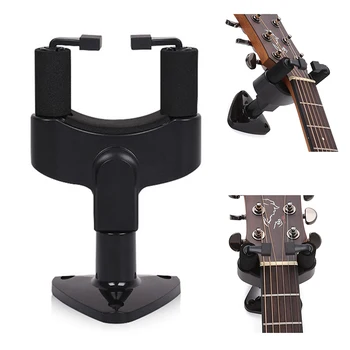 Wall Mount Guitar Hanger Universal Auto Hook Non-slip Holder Stand for Electric Acoustic Guitars Bass Ukulele String Instrument