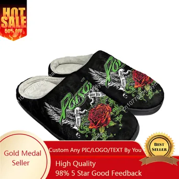Poison Band Home Cotton Shoepers Mens Womens Plush Bedroom Casual DIY Keep Warm Shoes Thermal Indoor Slipper Customized Shoe