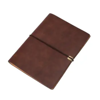 Pu Leather Note Book Cover Spiral Notebook A5 Planner Organizer Notebook Travel Journal Diary 6 Ring Binder Stationery D5QC