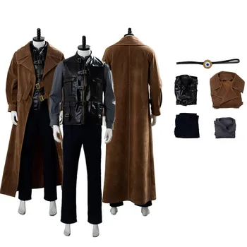 Alastor Cos Moody Cosplay kostiumas Suaugę vyrai Fantastinis paltas Kelnės Apranga Helovino karnavalo maskuotės vakarėlio kostiumas