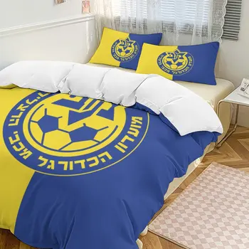 Israel Maccabi Herzeliya patalynės komplektas antklodės užvalkalas miegamasis vienvietis dvynių karaliaus dydžio antklodės užvalkalas namų tekstilė 2/3PCS