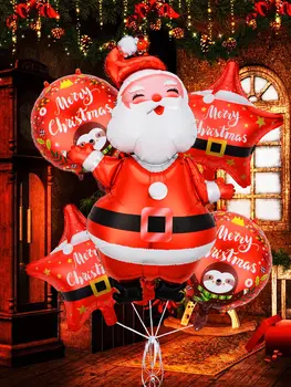 1PC/5PCS 3D dideli animaciniai filmai Kalėdiniai balionai Kalėdų senelio balionas Kalėdinės dekoracijos Žaislai Naujųjų metų vakarėlis Namų dekoro reikmenys