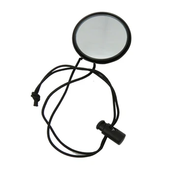 1pc Galinio vaizdo veidrodis Nardymo įranga Nardymas 360 laipsnių reguliuojamas veidrodis su diržo reguliavimu nardymo priedams