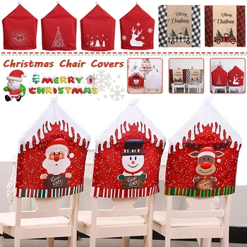 Kalėdinės dekoracijos Namų atmosfera Dekoravimas Kėdės dangtelis Kalėdinis pledas Automobilio laiško kėdės dangtelis Valgomasis ekologiškas dekoras