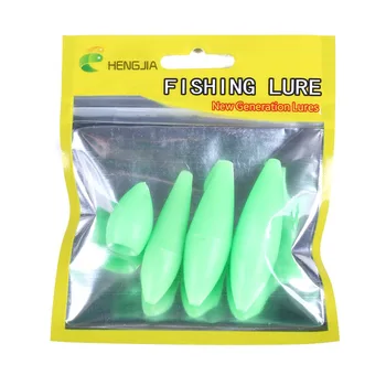 4PCS Luminous Bobber Fluorescence Float Glow Weighted Fishing Float Accessories 3.5g 4.7g 7.5g 8.5g Fishing Bobber Pesca