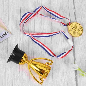 16 vnt trofėjus vaikams maži medaliai dovana įgyvendinti svajones mini apdovanojimas prizai gyvenimas