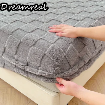 Dreamreal Žakardo lovos užvalkalas Aksomas Prigludęs lakštinis pledas Stiliaus lovatiesės Čiužinio užvalkalas Šiltos čiužinio apsaugos (be pagalvės užvalkalo)