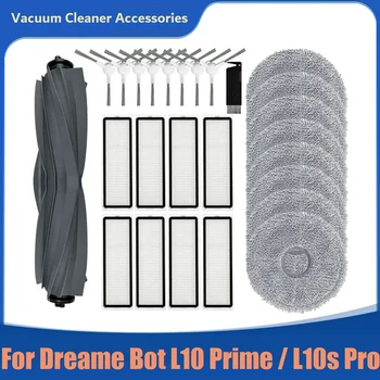 Dalys Dreame Bot L10 Prime / L10S Pro dulkių siurblio pagrindinis šoninis šepetys Hepa filtras šluostės šluostės priedai