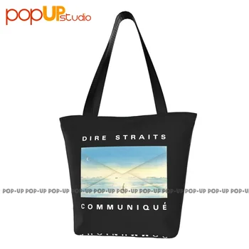 Dire Straits Communique Blue Poster Mielos rankinės Visų rungtynių pirkinių krepšys Aukšta kokybė