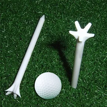 50Pcs/Pack Daugiaspalvis profesionalus nulinės trinties 5 šakių 70 mm golfo trišakis 5 nagai mažiau atsparūs patvarūs plastikiniai golfo trišakiai