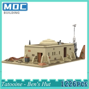 Star Movie Desert City House Tatooine Ben's Hut Building Blocks Village Bricks Set Kid Toys Gift